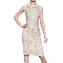 Dolce & Gabbana Daisy Gemischtes Woll Spitzen Kleid