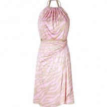 Versace Beige/Pink Animal Print Dress