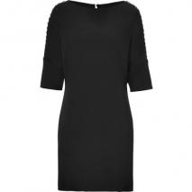 Versace Black Laced Dolman Sleeve Dress