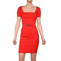 Dsquared Stretch Cady Kleid Rot