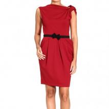 Hanita Dress Rot mit Schleife