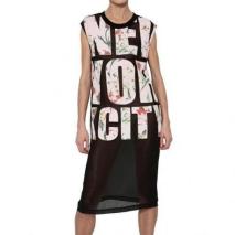 3.1 Phillip Lim New York City Bedrucktes Chiffonkleid