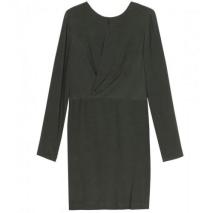 3.1 Phillip Lim Seidenkleid Mit Langen Ärmeln Und Drapierung 3.1 Phillip Lim Seidenkleid Mit Langen Ärmeln Und Drapierung
