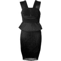 Alberta Ferretti Black Detailing Crepe-Fabric Dress Alberta Ferretti Black Detailing Crepe-Fabric Dress