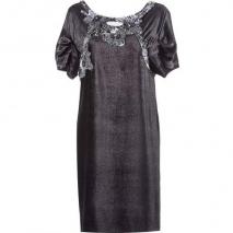 Alberta Ferretti Black/Silver Sequined Dress