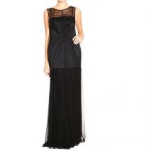 Alberta Ferretti Long sleeveless chiffon satin dress Alberta Ferretti Long sleeveless chiffon satin dress