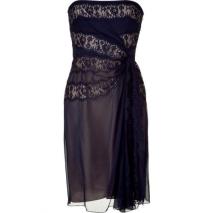 Alberta Ferretti Night Blue/Nude Strapless Dress Alberta Ferretti Night Blue/Nude Strapless Dress