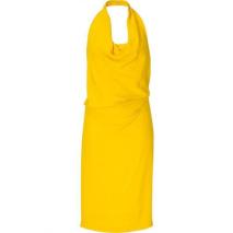 Alberta Ferretti Sun Flower Neck Holder Silk Dress Alberta Ferretti Sun Flower Neck Holder Silk Dress
