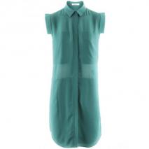 Alexander Wang Green Silk Blouse Dress