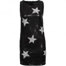 Amor & Psyche Cocktailkleid / festliches Kleid schwarz mit Sternen 