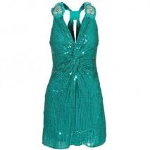 Amor&Psyche Sparkling Sequined Green