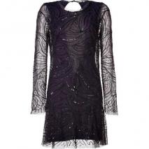 Antik Batik Black Bead and Sequin Embellished Dress
