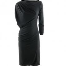 Armani Collezioni Black Asymmetric Dress Dina