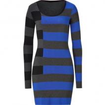 Bailey 44 Blue Many Colored Striped Dress