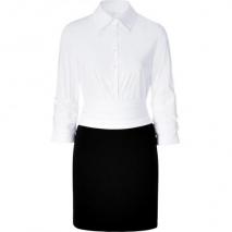 Bailey 44 White/Black Shirt Dress