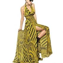 Balmain Bedrucktes Langes Crepe De Chine Kleid Balmain Bedrucktes Langes Crepe De Chine Kleid