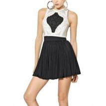 Balmain Besticktes Viskose Jersey Kleid Balmain Besticktes Viskose Jersey Kleid