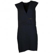 Bruuns Bazaar Kleid mit Kappenarmen dunkelblau