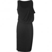 Calvin Klein Collection Black Draped Kleid