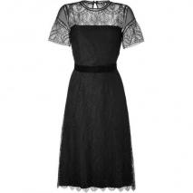 Collette Dinnigan Black Fern Lace Dress