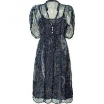 Day Birger et Mikkelsen Unblack/Blue Paisley Print Dress Ashley