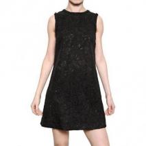 Dolce & Gabbana Gemischtes Woll Spitzen A Line Kleid