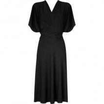 Donna Karan Black Infintity Kleid With Flare Skirt