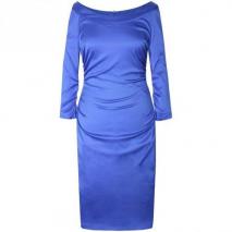 Fashionart Gerafftes Kleid Etuikleid blue 