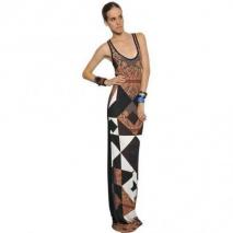 Givenchy Langes Bedrucktes Jersey Kleid