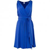 Halston Heritage ärmelloses Kleid Blau