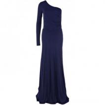 Halston Heritage asymmetrisches Kleid Blau