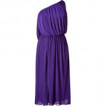 Halston Purple One Shoulder Kleid