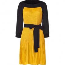 Hoss Intropia Sunflower/Black Pleated Dress