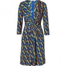 Issa Royal/Apple Multi Geometric Print Silk Jersey Dress