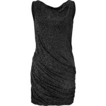 Jay Ahr Black Draped Lurex Dress Jay Ahr Black Draped Lurex Dress