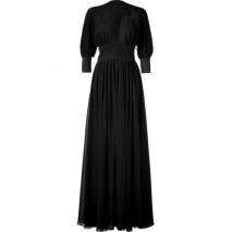 Jay Ahr Black Empire Waist Silk Gown Jay Ahr Black Empire Waist Silk Gown