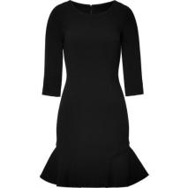 Jay Ahr Black Ruffle 3/4 Sleeve Dress Jay Ahr Black Ruffle 3/4 Sleeve Dress