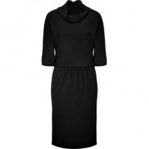 Jil Sander Black Drop-Waist Fine Knit Dress