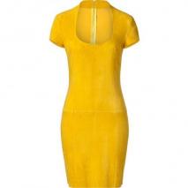 Jitrois Yellow Suede Dress