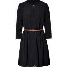 Juicy Couture Black Crepe Belted Dress