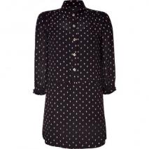 Juicy Couture Black Yorkshire Silk Shirt Dress