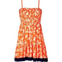 Juicy Couture Lightning Orange Smocked Dress