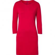 Majestic Carmine Red 3/4 Sleeve Jersey Dress