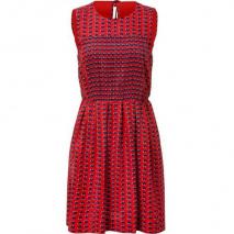 Marc by Marc Jacobs Flame Scarlet Heart Printed Silk Dress