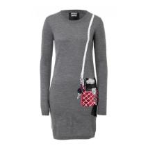 Markus Lupfer Strickkleid Grau Markus Lupfer Strickkleid Grau