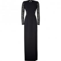 Michael Kors Black Lace Combo Gown