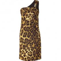 Michael Kors Leopard One Shoulder Dress
