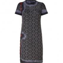 Missoni Asphalt/Rosewood Wool-Blend Variegated Knit Dress