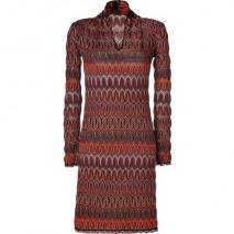 Missoni Saffron/Stone Wool-Blend Variegated Knit Dress
