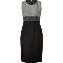 Paule Ka Grey/Charcoal/Black Wool Dress